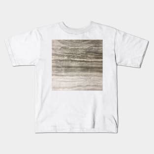 preppy abstract boho chic beige grey marble Kids T-Shirt